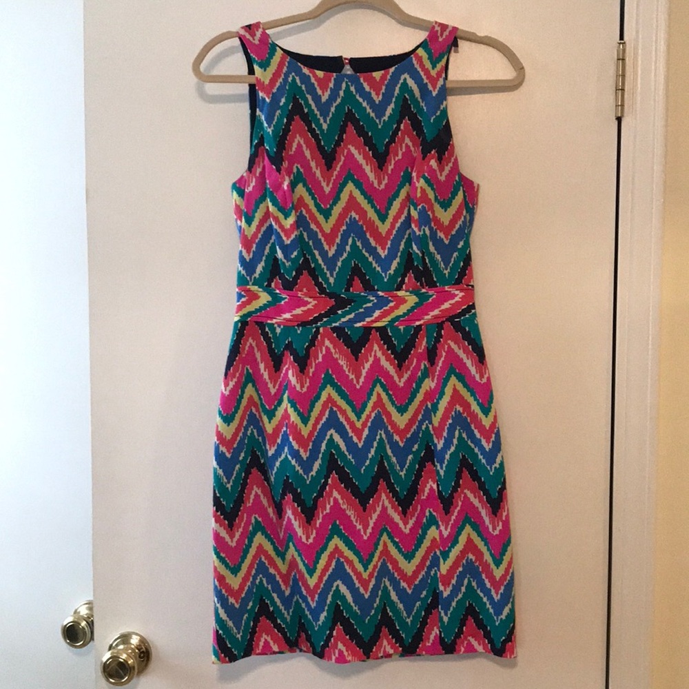 Lilly Pulitzer Chevron Dress Size 0